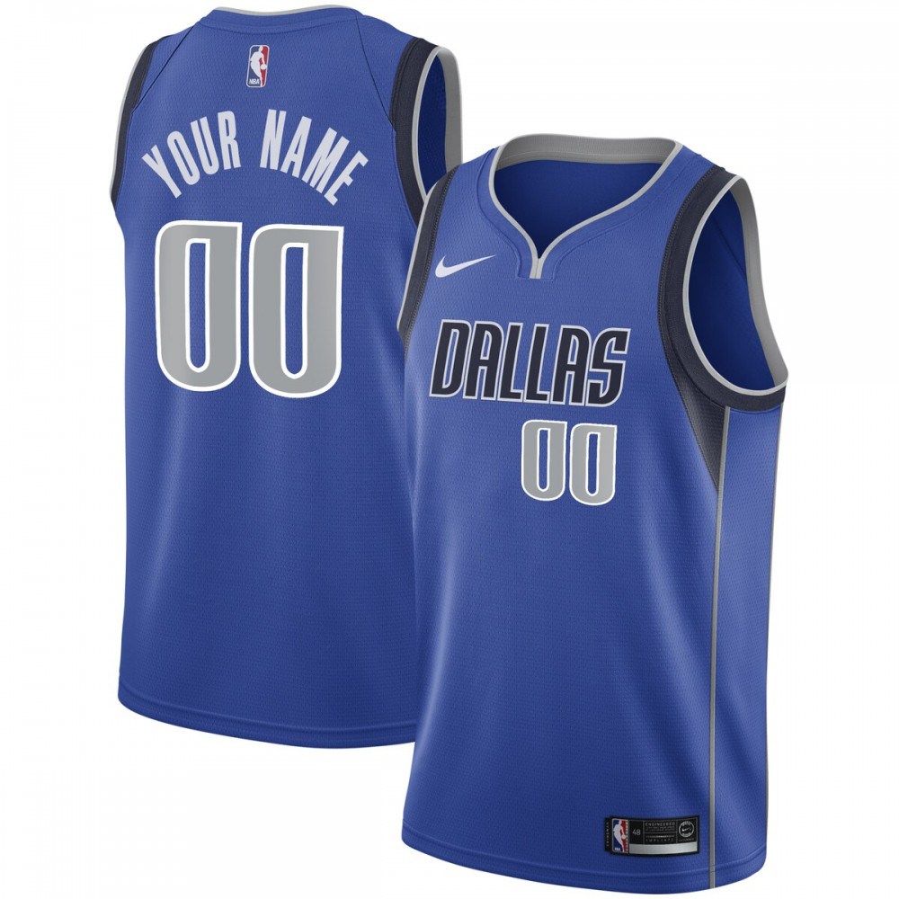 Dallas Mavericks Youth Swingman Custom Jersey Royal - Icon Edition-Pro Kit Vault | Brand New 26/27 Sports Jerseys